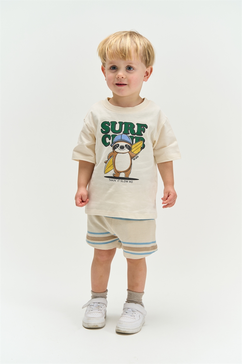 The New Siblings Tobias T-shirt - Gardenia 